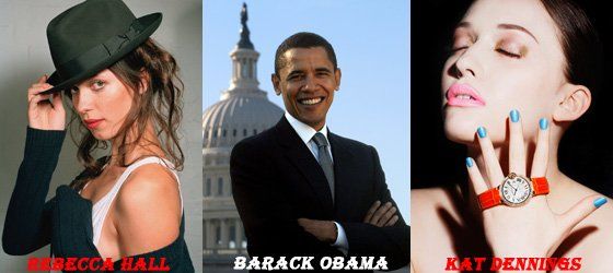 Ребекка Холл, Барак Обама, Кэт Деннингз