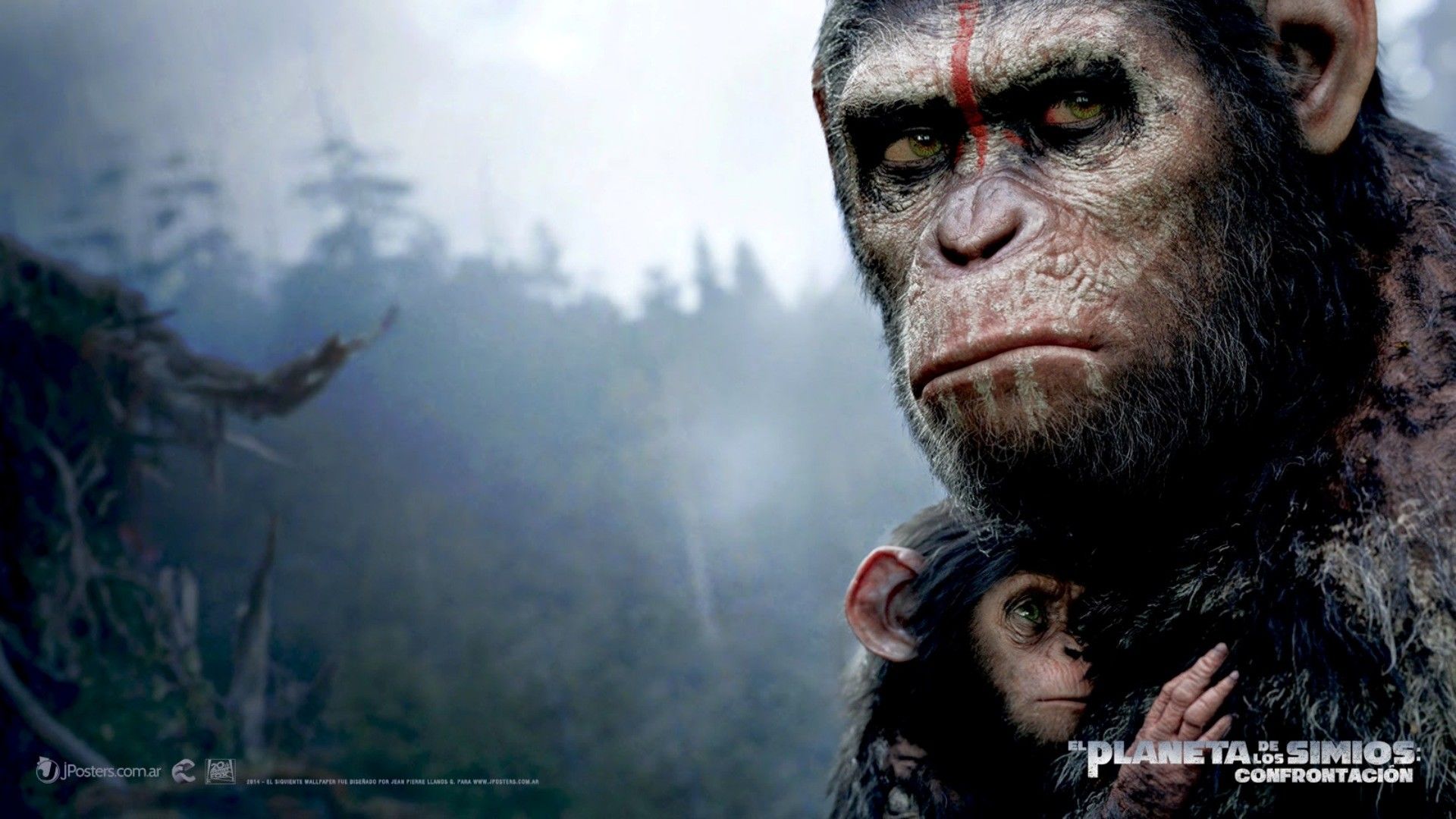 Планета обезьян: Революция обои для рабочего стола