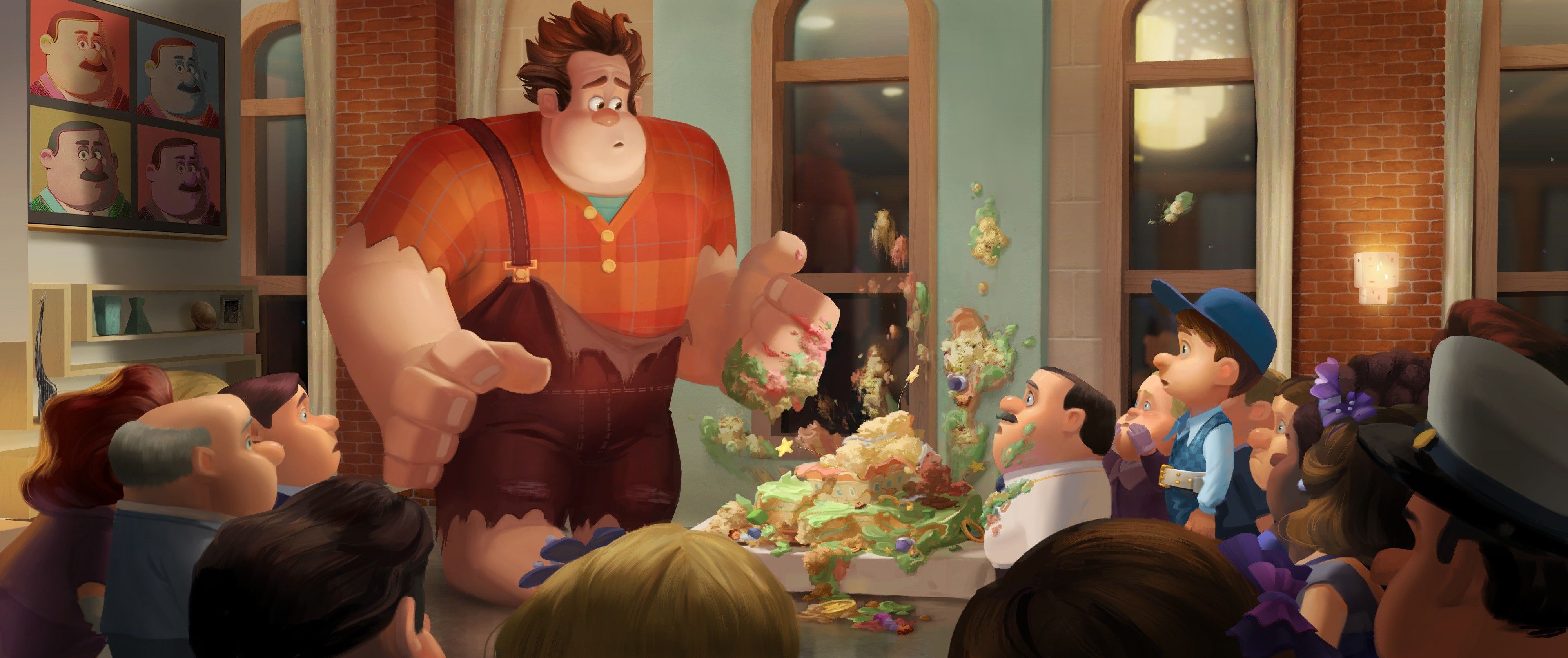 Единственный предмет мебели дома у ральфа. Ральф концепт арты. Disney Walt Disney animation Studios Ральф. Wreck it Ralph Art. Мультик Ральф концепт арт.