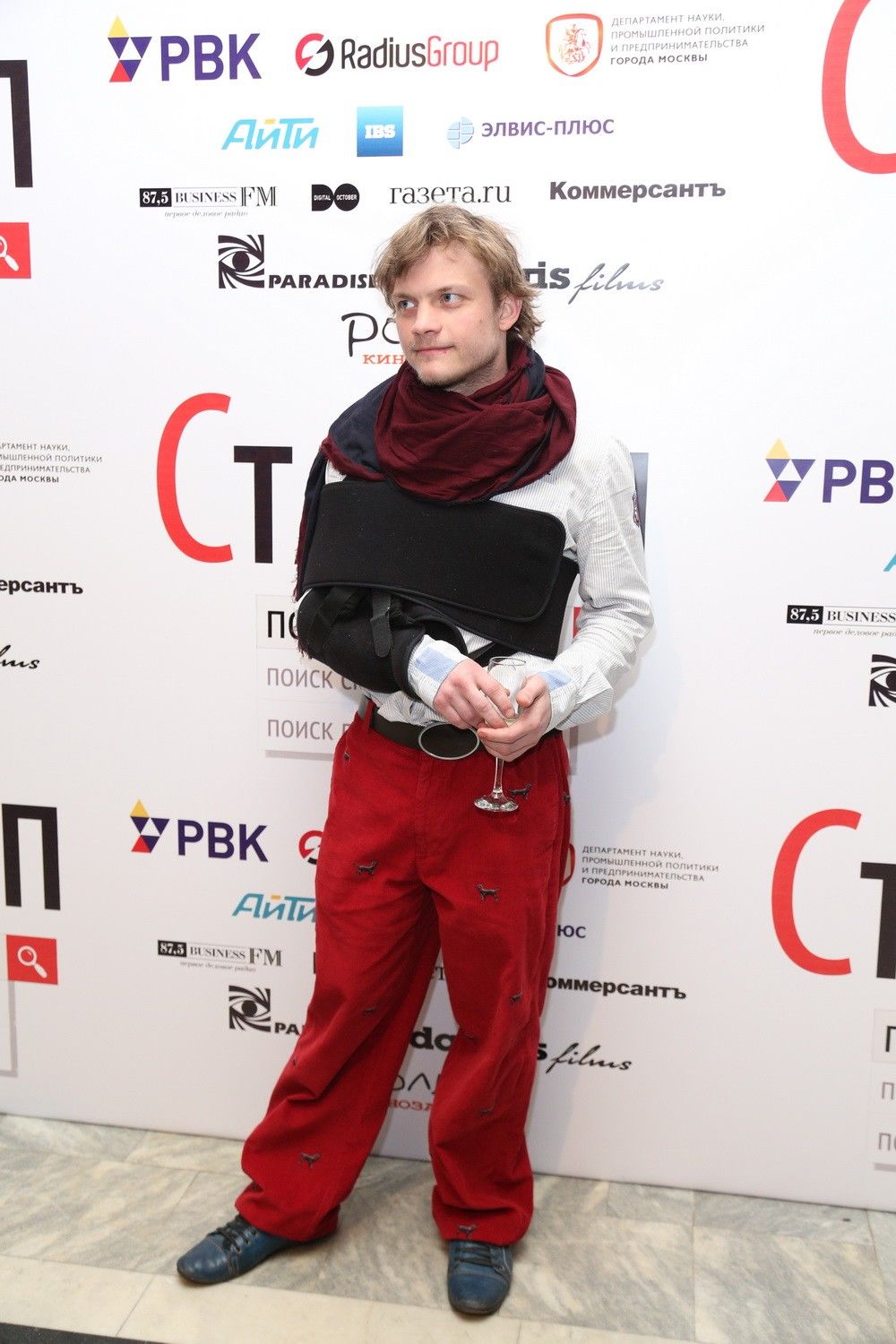 Актер Евгений Ткачук с женой