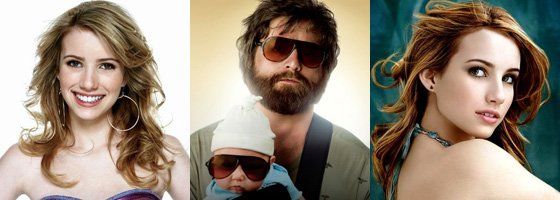 Зак Галифианакис и Эмма Робертс