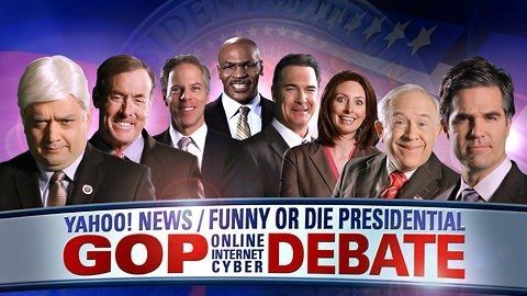 Президентские кибер-дебаты между Yahoo! News и Funny or Die