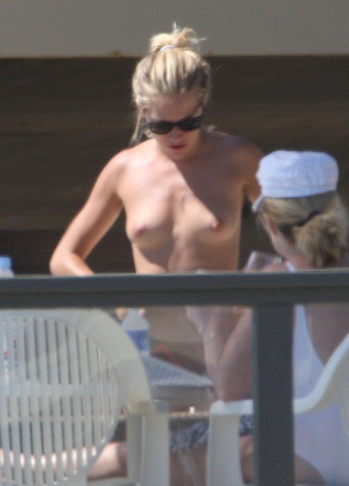 British Blonde Sienna Miller Topless Tits Beach Holiday Photos Sexy Nude Celebs